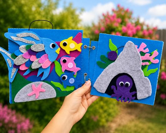 Rainbow Fish Busy Book Page