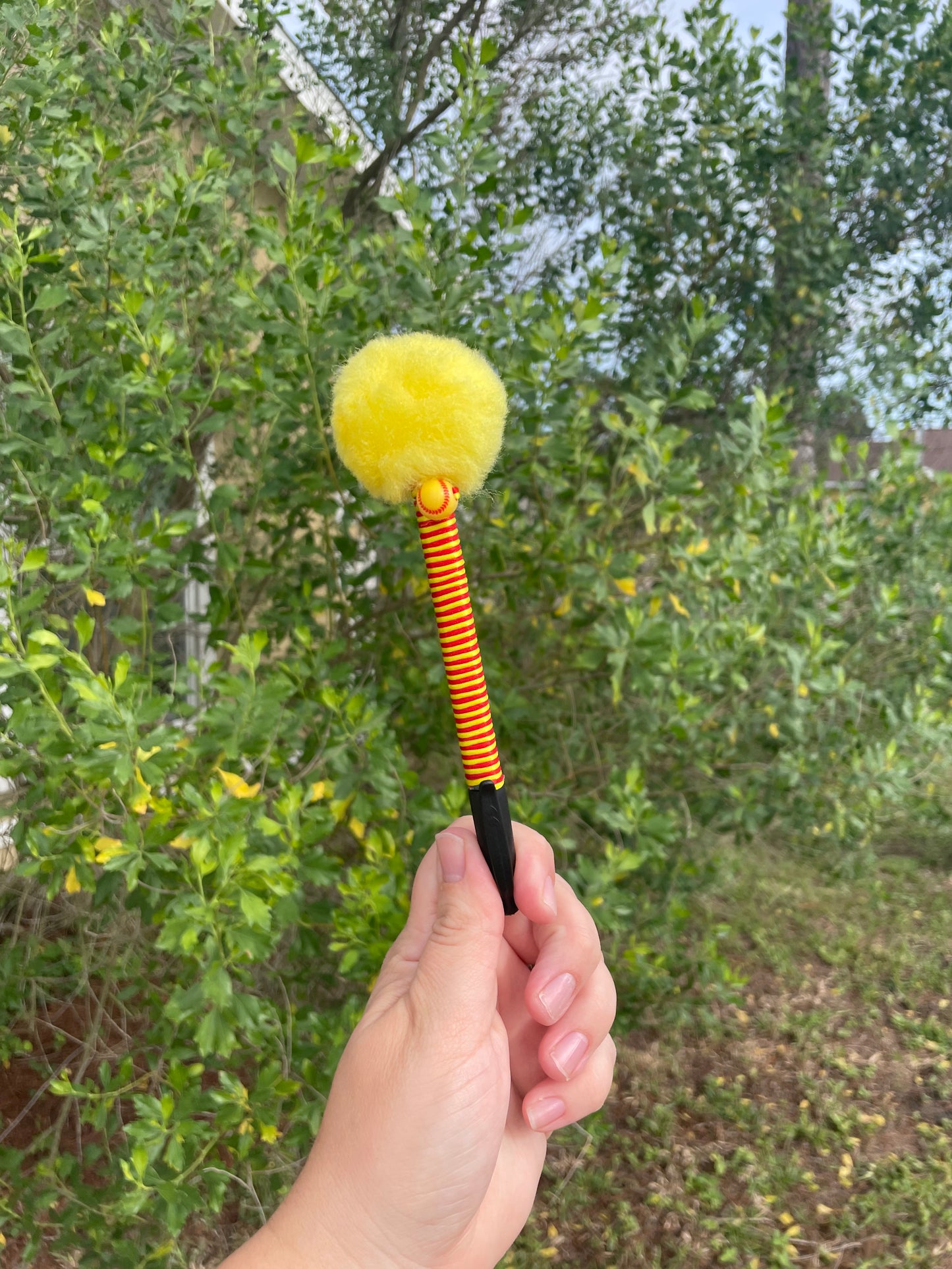 Softball Puff Ball Pen